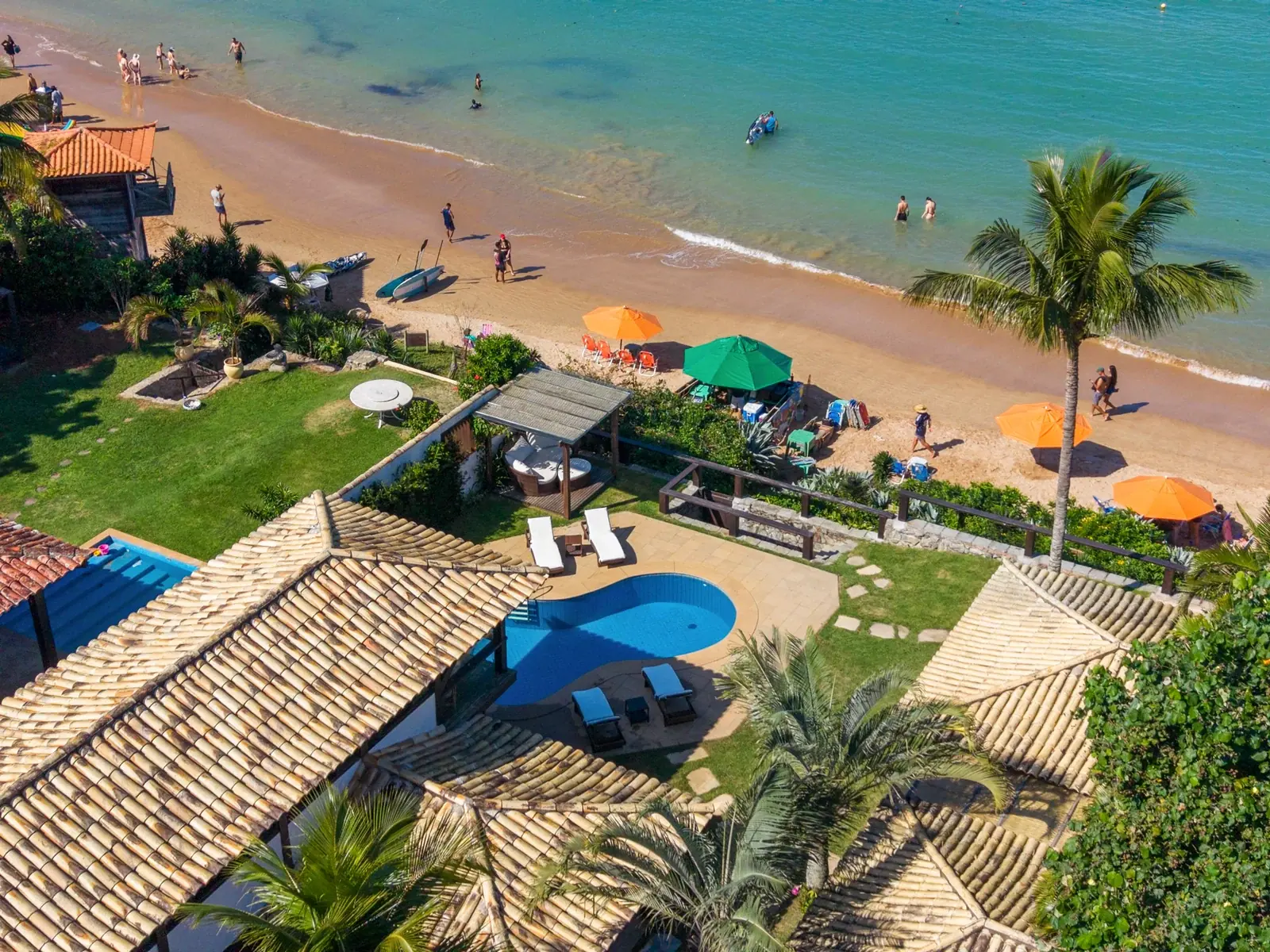 O jardim encontra a praia