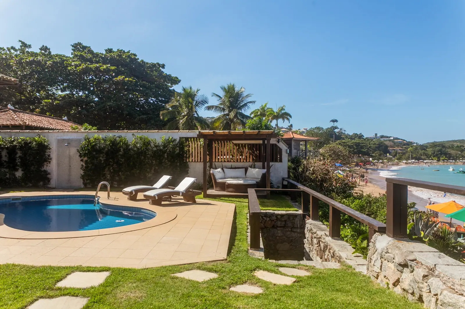 O jardim à beira-mar